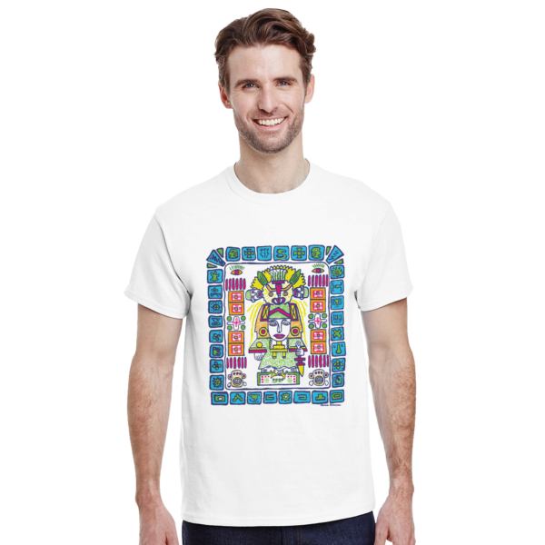 Mayan Protector Glyph – Heavyweight Unisex Crewneck T-shirt | Gildan® 5000