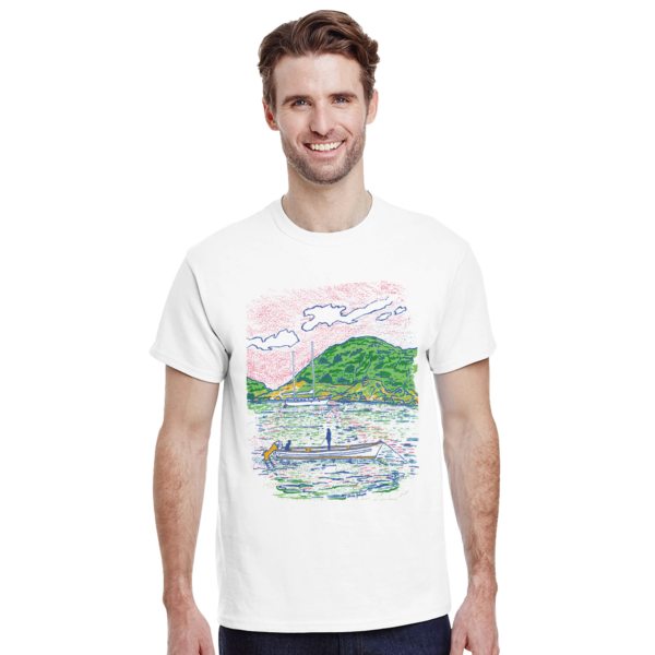 Fishing from the Longboat – Heavyweight Unisex Crewneck T-shirt | Gildan® 5000