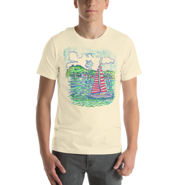 Caribbean Sailboat in the Windd - Unisex t-shirt