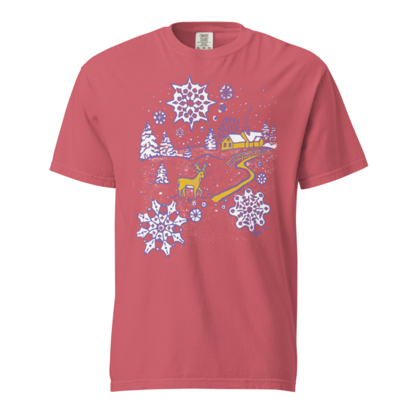 Snowflakes in Wonderland - Unisex garment-dyed heavyweight t-shirt