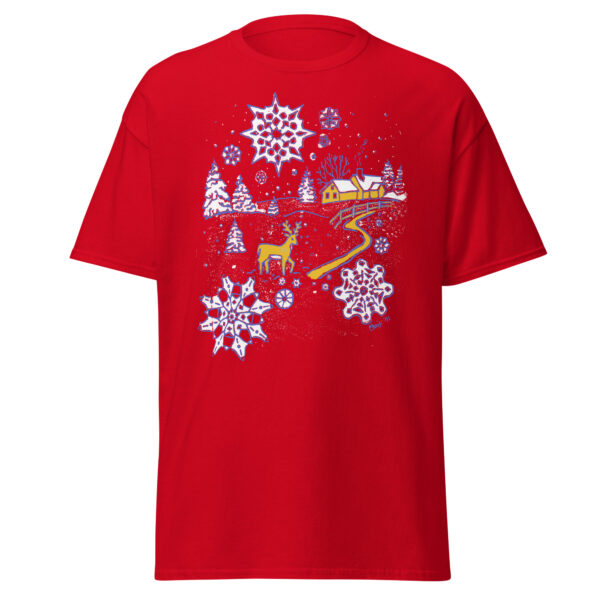 Snowflakes in Wonderland – Heavyweight Unisex Crewneck T-shirt | Gildan® 5000